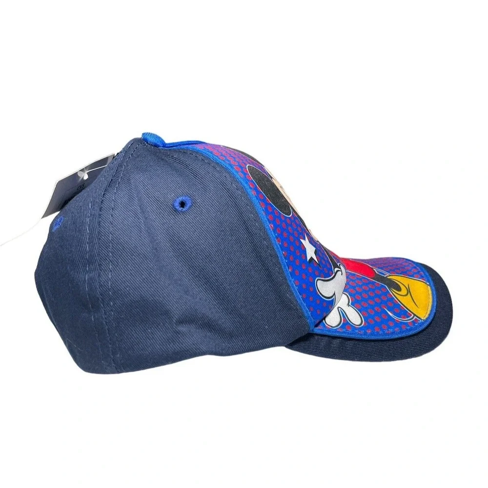 Disney Hat Cap Strap Back Blue Mickey Mouse Adjustable Youth Boys Kids Baseball